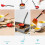 Foldable Flat Soup Spoon, Convenient and Creatives Soup and Rice Spoon Fladle Fold-Flat Spoon 4