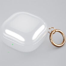 (Porcelain white) Shockproof TPU Skin Charging Case Cover for Samsung Galaxy Buds Live