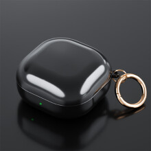 (Porcelain black) Shockproof TPU Skin Charging Case Cover for Samsung Galaxy Buds Live