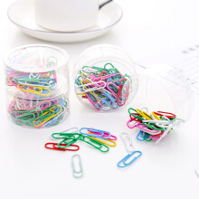 50PCS Colorful Metal Paperclips Binder Clips Office Stationery Binding Supplies
