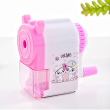 (Pink) Innovative Cute Cartoon Automatic Pencil Sharpener Students Learning Stationery School Suppiles