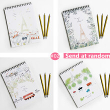 (#02) Notepad Spiral Coil Graffiti Book Blank Inner Page Diary Drawing Notebook Sketchbook