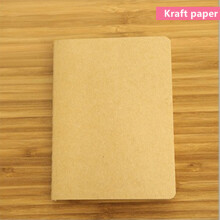 (Kraft paper) Notebook Kraft Blank Sketchbook Diary Journal Notepad for Graffiti Sketch Drawing