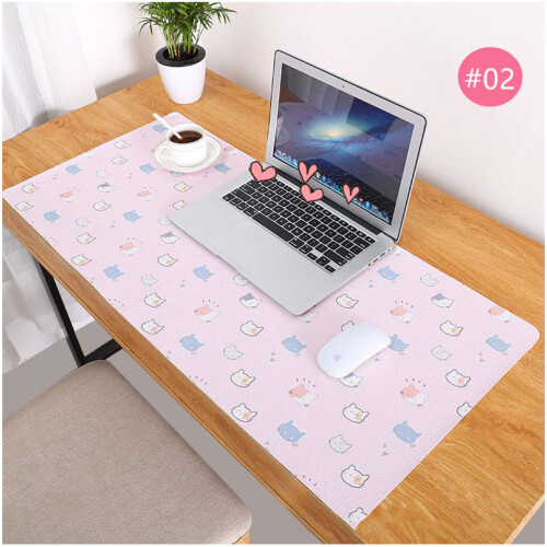 (#01) Large Soft Waterproof Mouse Pad Non-Slip PU Laptop Notebook Mat Desk Protector 2