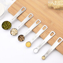 6PCS Stainless Steel Measuring Spoon Cup Set Baking Coffee Tea Cooking Tool Utensil