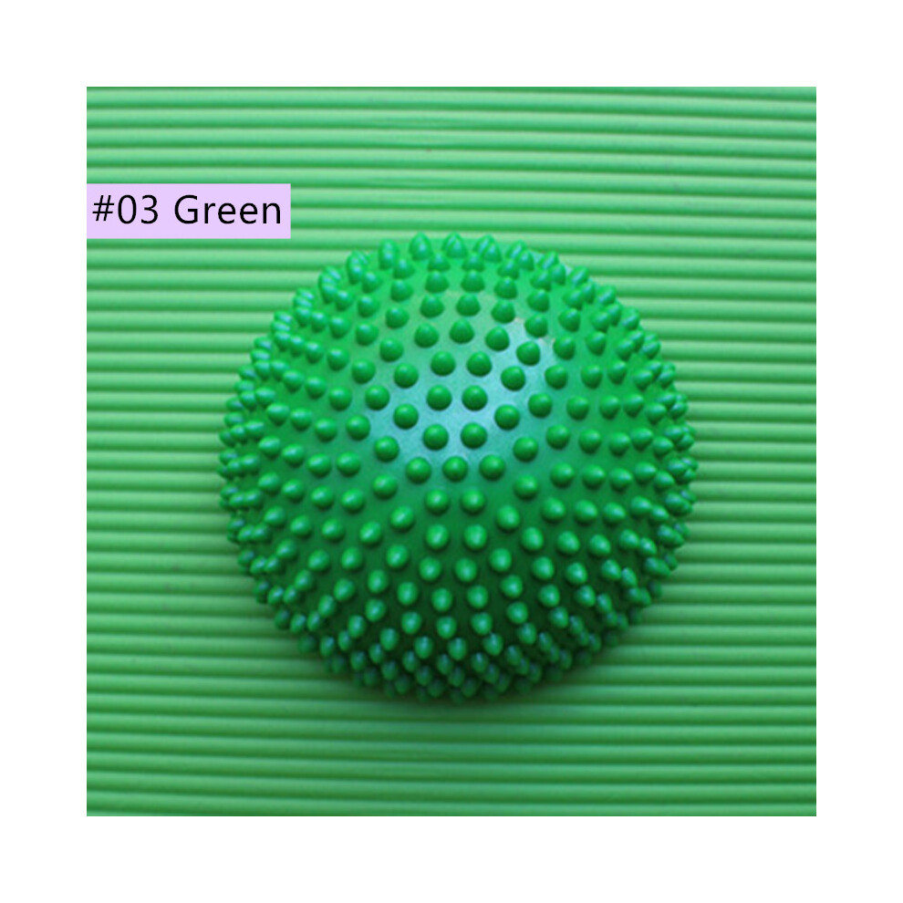 Green (#03 ) Spiky Yoga Half Ball Foot Massager 16Cm Pvc Hemisphere Physical Pilates Fitness Exercise Balance Skills Training