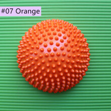 (#07 Orange) 16cm PVC Inflatable Massage Point Half Ball Balance Pods Trainer Gym Pilates Fitness