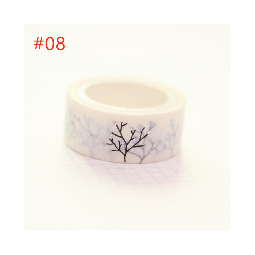 (#08) Washi Tape Diy Decorative Scrapbooking Paper Sticky Adhesive Sticker Craft 320997717430
