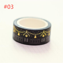 (#03) Washi Tape DIY Decorative Scrapbooking Paper Sticky Adhesive Sticker Craft ?C Colourful Rolls for Journaling, Cards, Wrapping & Art Projects