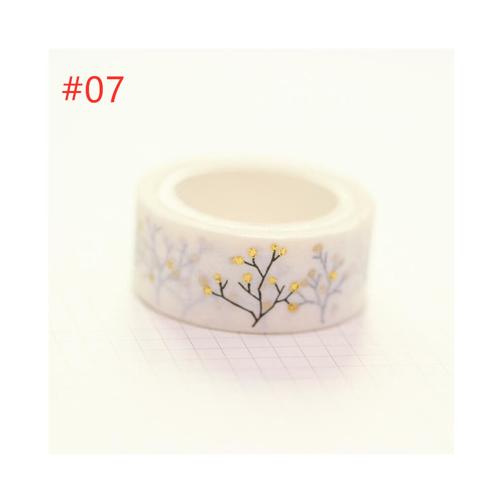 (#07) Washi Tape Diy Decorative Scrapbooking Paper Sticky Adhesive Sticker Craft 320997717423