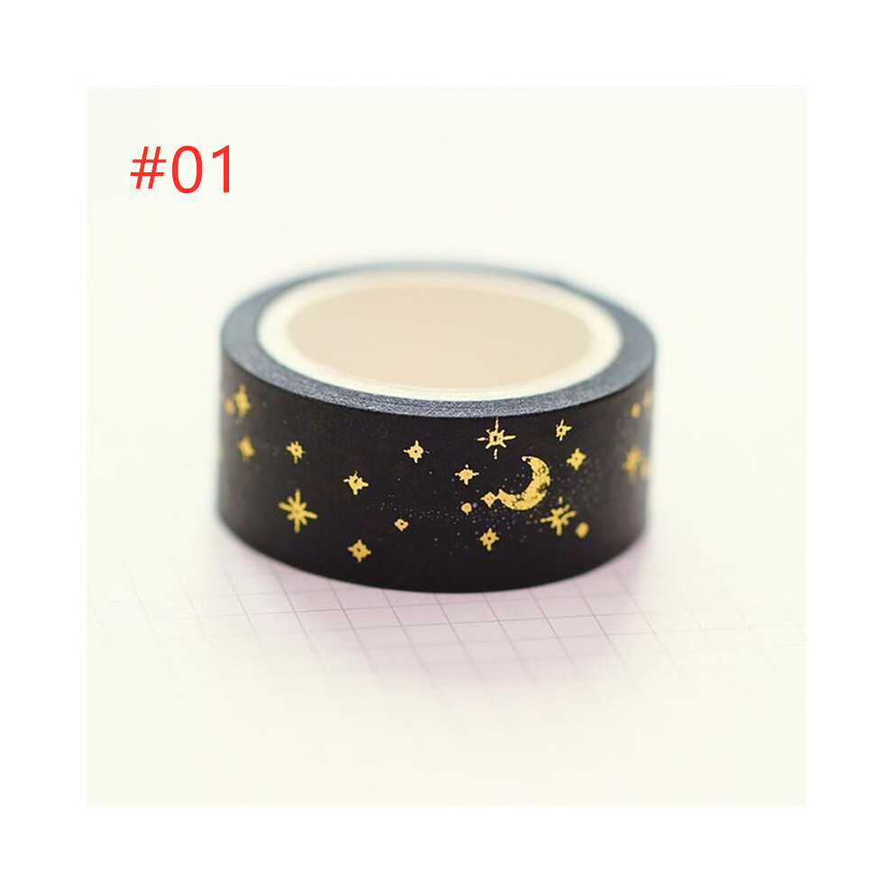 (#01) Washi Tape Diy Decorative Scrapbooking Paper Sticky Adhesive Sticker Craft 320997717362