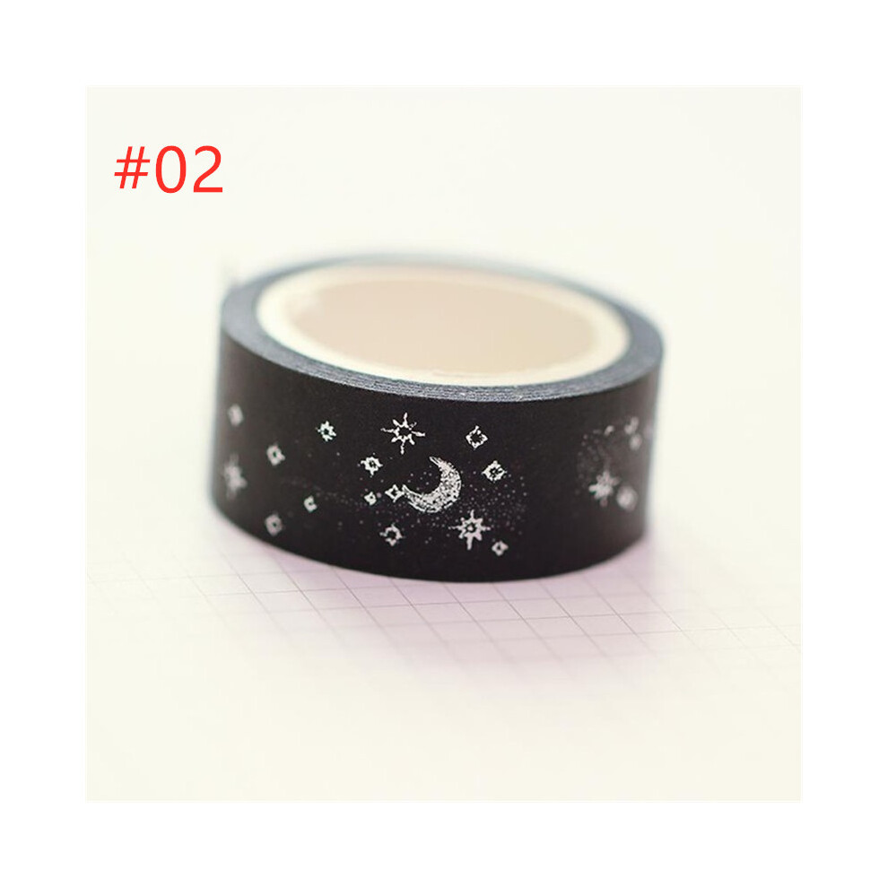 (#02) Washi Tape Diy Decorative Scrapbooking Paper Sticky Adhesive Sticker Craft 320997717379