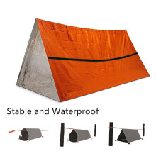 Survival Tube Tent Emergency Shelter Waterproof Thermal Blanket Rescue Survival Kit Sleeping Bag for 2 Person