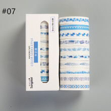 (#07) 10PCS Washi Tape Set Adhesive Decorative Label Masking Paper Sticker DIY Scrapbooking