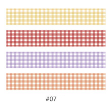 (#07) 4PCS Colorful Washi Tape Solid Masking Paper Sticker Scrapbooking DIY Label Stationery
