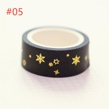 (#08) Washi Tape DIY Decorative Scrapbooking Paper Sticky Adhesive Sticker Craft ?C Colourful Rolls for Journaling, Cards, Wrapping & Art Projects