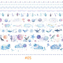 (#05) 10PCS Flower Washi Tape Set Adhesive DIY Scrapbooking Sticker Label Masking Tape