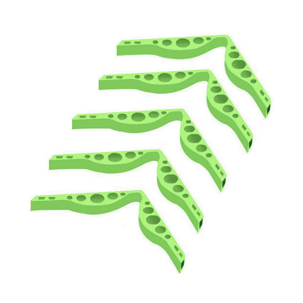 Green (Green) 5Pcs Nose Bridge Silicone Bracket Glasses Anti-Fogging Reusable Mask Holder