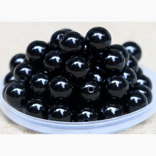 (Black, 6mm) Assorted Natural Stones Agate Loose Beads 6mm 10mm For DIY Jewelry Making