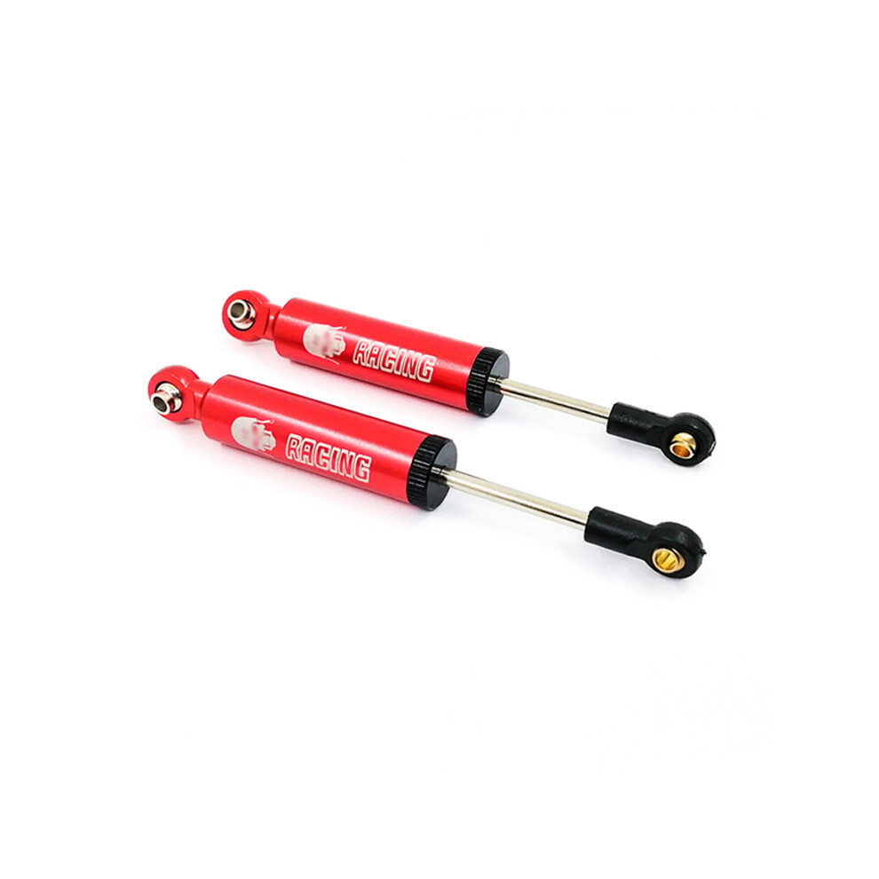 (Red) 2Pcs Droop Sprung Shock Absorber Oil Adjustable Metal Damper For Scx10 Trx-4 Rc Car Red 320997720898