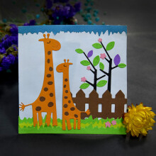 Metal Cutting Dies Fence and Giraffe Shape Embossing Stencil for Card Making Scrapbooking