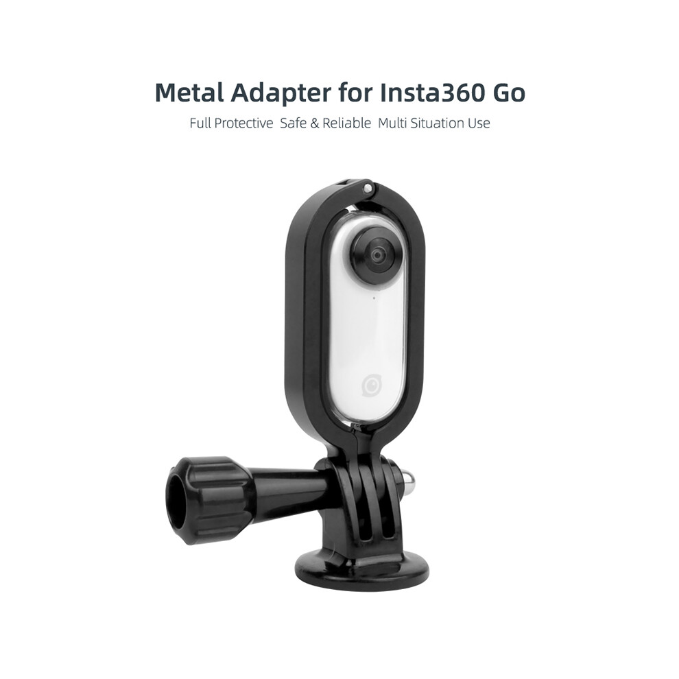 Metal Housing Action Camera Aluminum Alloy Frame Protector Adapter For Insta 360 Go 123643810666