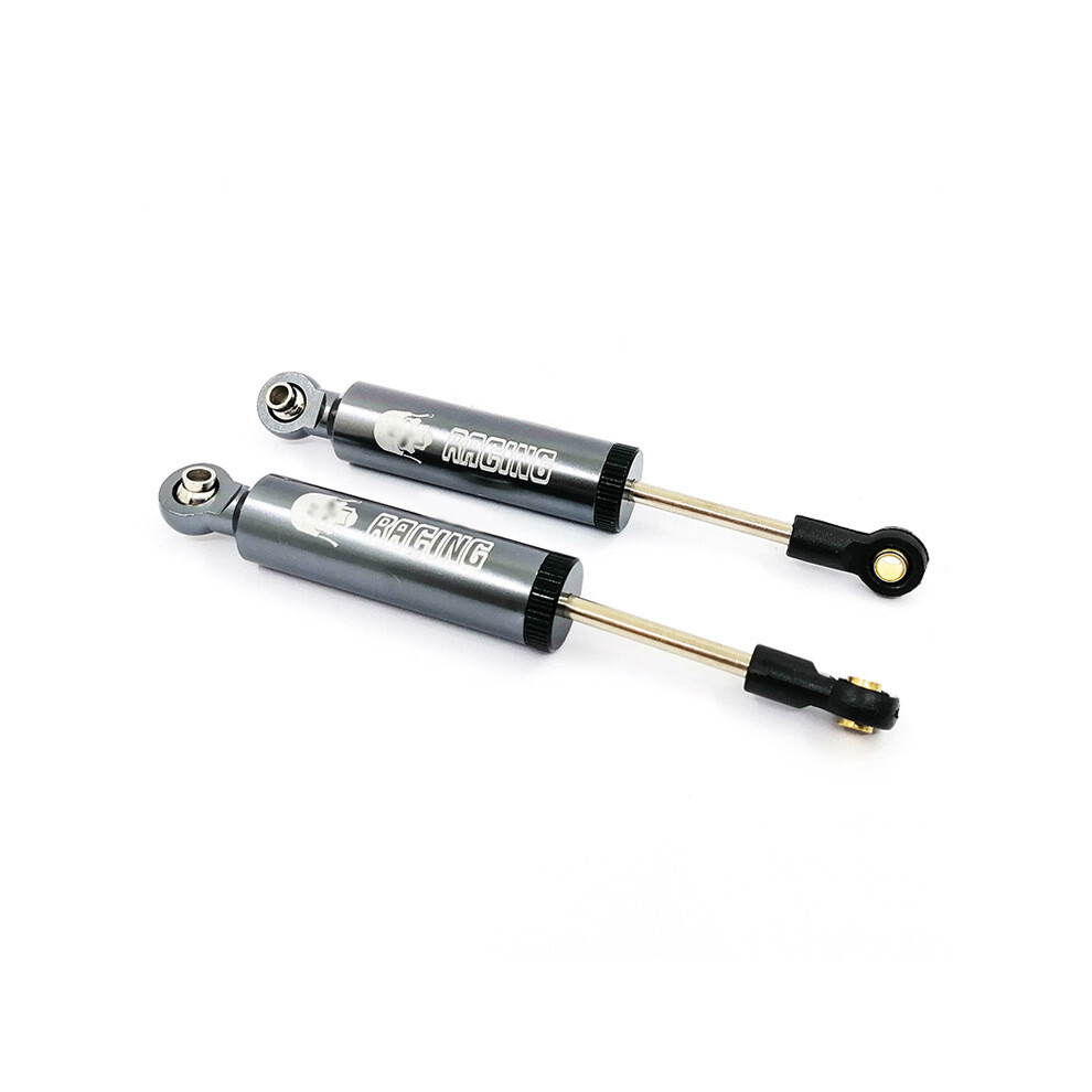 (Gray) 2Pcs Droop Sprung Shock Absorber Oil Adjustable Metal Damper For Scx10 Trx-4 Rc Car Gray 320997720911
