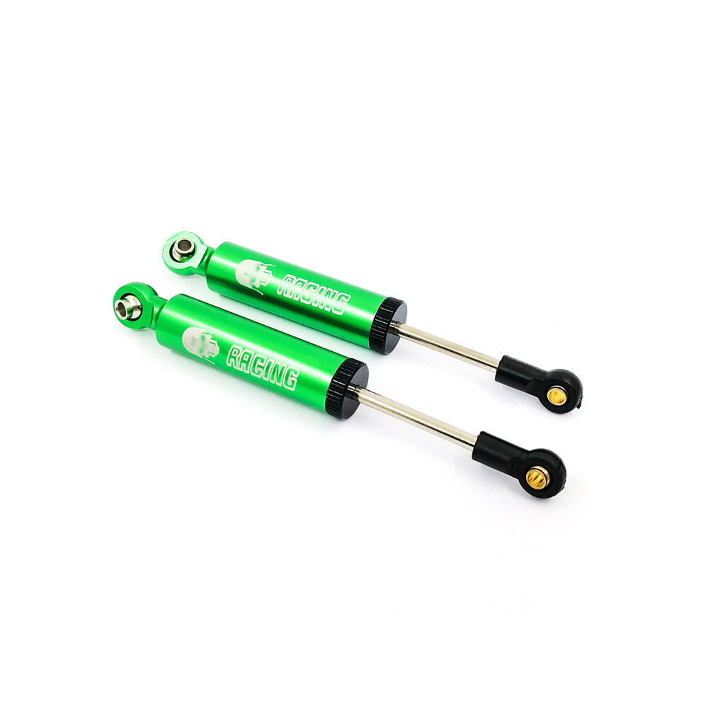 (Green) 2Pcs Droop Sprung Shock Absorber Oil Adjustable Metal Damper For Scx10 Trx-4 Rc Car Green 320997720904