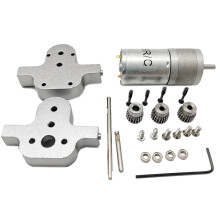 (Silver) Modified Toys Model Accessories with 370 Motor Transfer Case for WPL B36 B14 B16