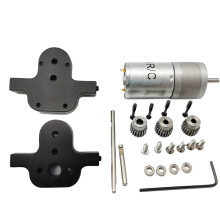 (Black) Modified Toys Model Accessories with 370 Motor Transfer Case for WPL B36 B14 B16