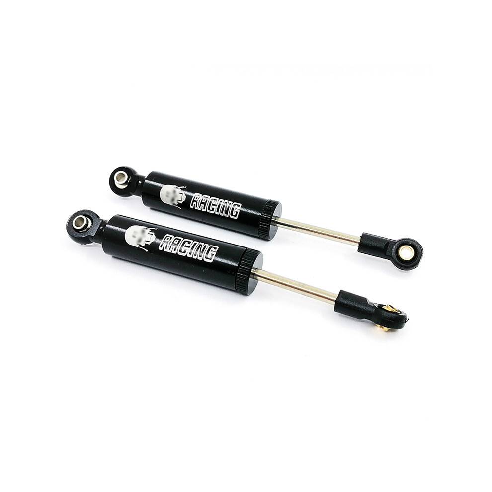 (Black) 2Pcs Droop Sprung Shock Absorber Oil Adjustable Metal Damper For Scx10 Trx-4 Rc Car Black 320997720928
