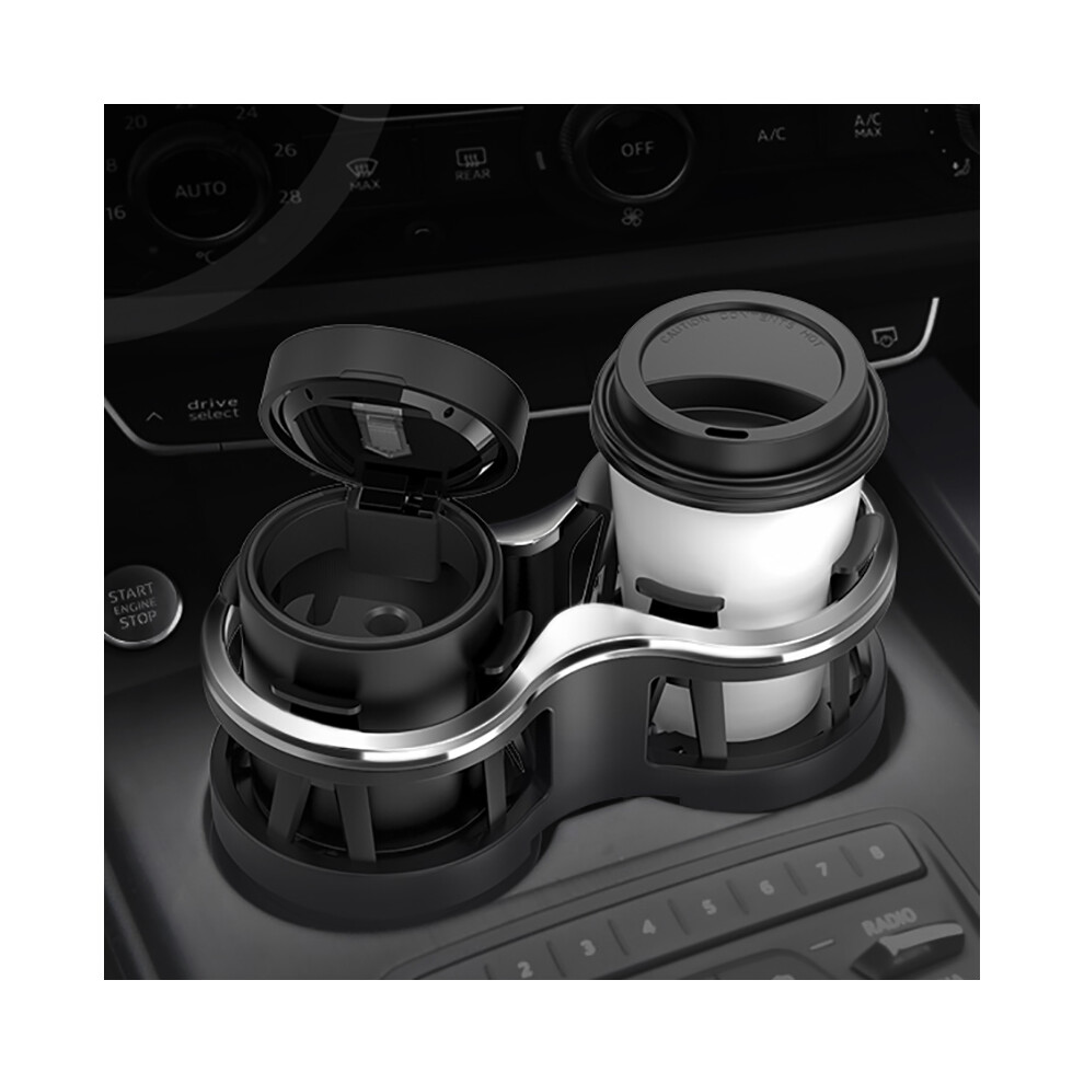 Universal Auto Double Hole Car Cup Holder Insulation Water Bottles Drinks Rack 320997721345