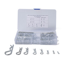 12PCS Carbon Steel Mechanical Hitch R Pins Hair Tractor Clip Assortment Kit