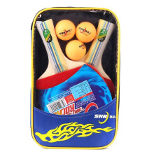 (Long handle) 1 Pair Professional Table Tennis Ping Pong Racket Paddle Bat with Balls Bag Set