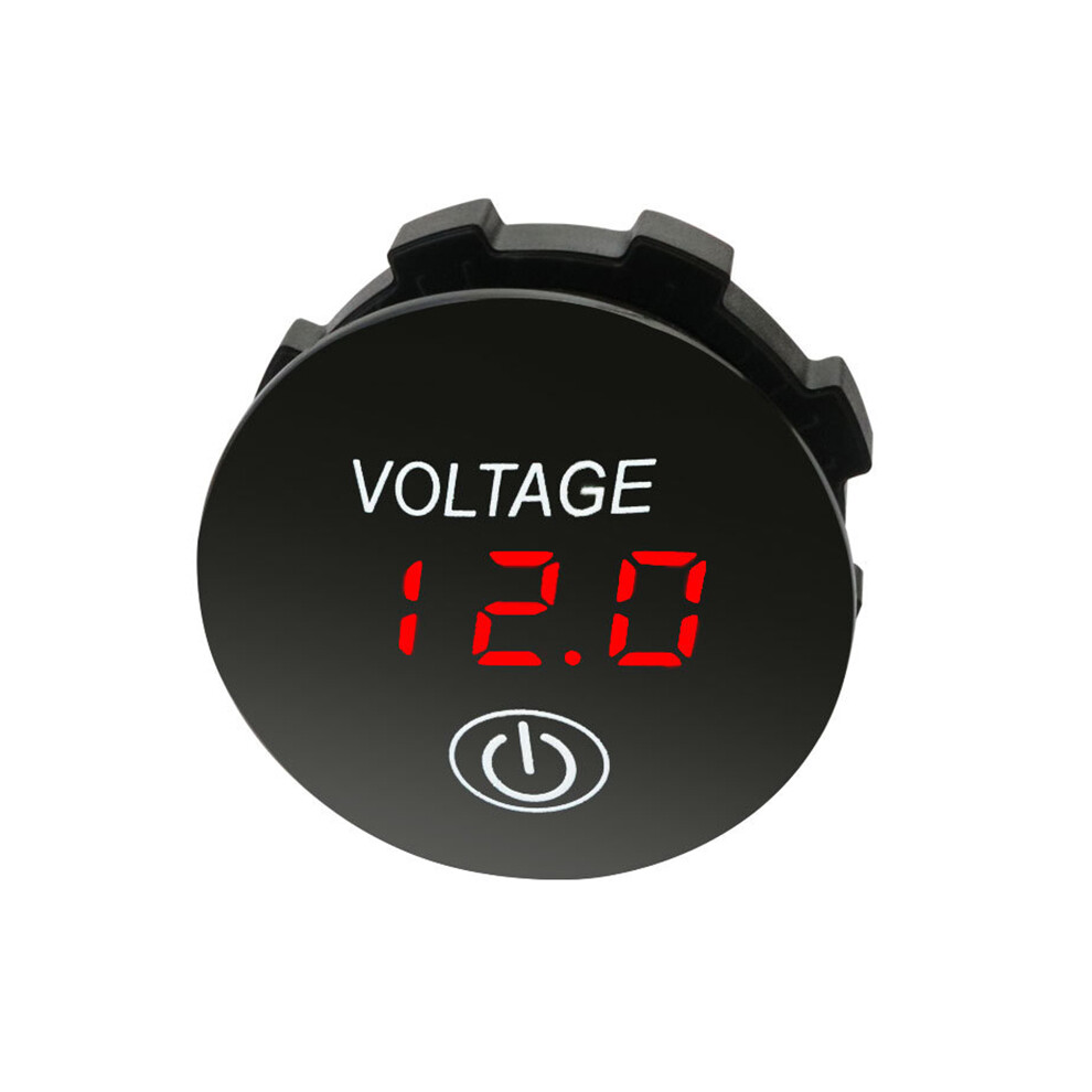 (Red) Car Motorcycle 12V-24V Led Panel Digital Volt Gauge Meter Voltage Monitor Voltmeter Red 123643810888