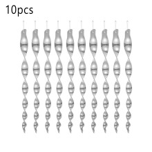 (Silver) Bird Repellent Reflective Scare Rod Pigeon Scarer Deterrent Garden Pest Control