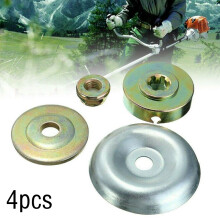 4Pcs/Set Strimmer Metal Brush Cutter Gearbox Blade Nut Replacement Fixing Kit