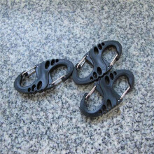 20 Pcs Practical Outdoor Sports 8-Shaped Small Carabiner Snap Climbing Buckle Camping Hiking Clip Hook Keychain