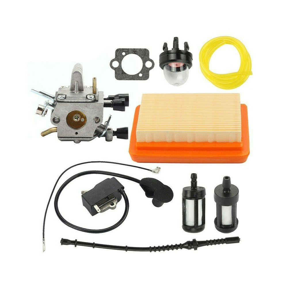 Carburetor & Ignition Coil For Stihl Fs120, Fs200, Fs250, Fs250r, Fs300 ?C Replacement Part 113121921069