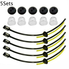 5-Piece Gasoline Filter Pipe Kit for Strimmer, Trimmer, and Brush Cutter Spare Parts