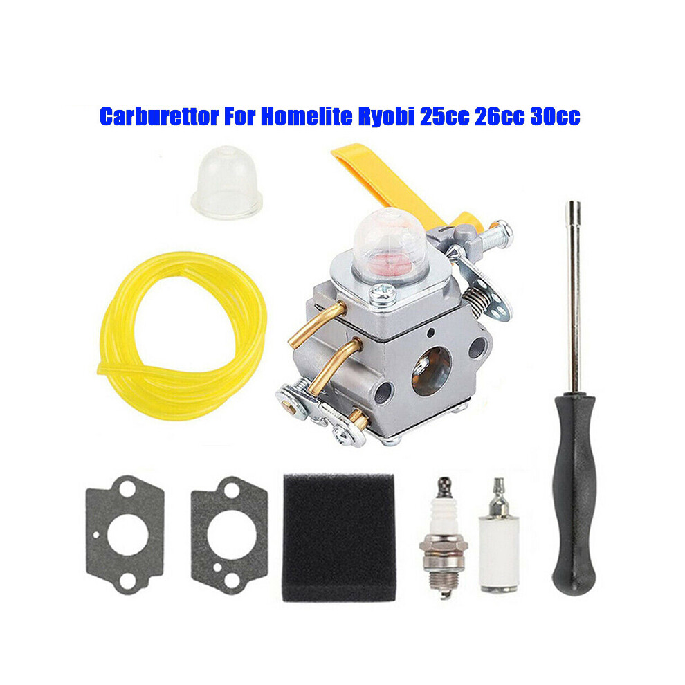 Carburettor for Homelite Ryobi 25cc 26cc 30cc Brush Cutter Hedge Trimmer Carb