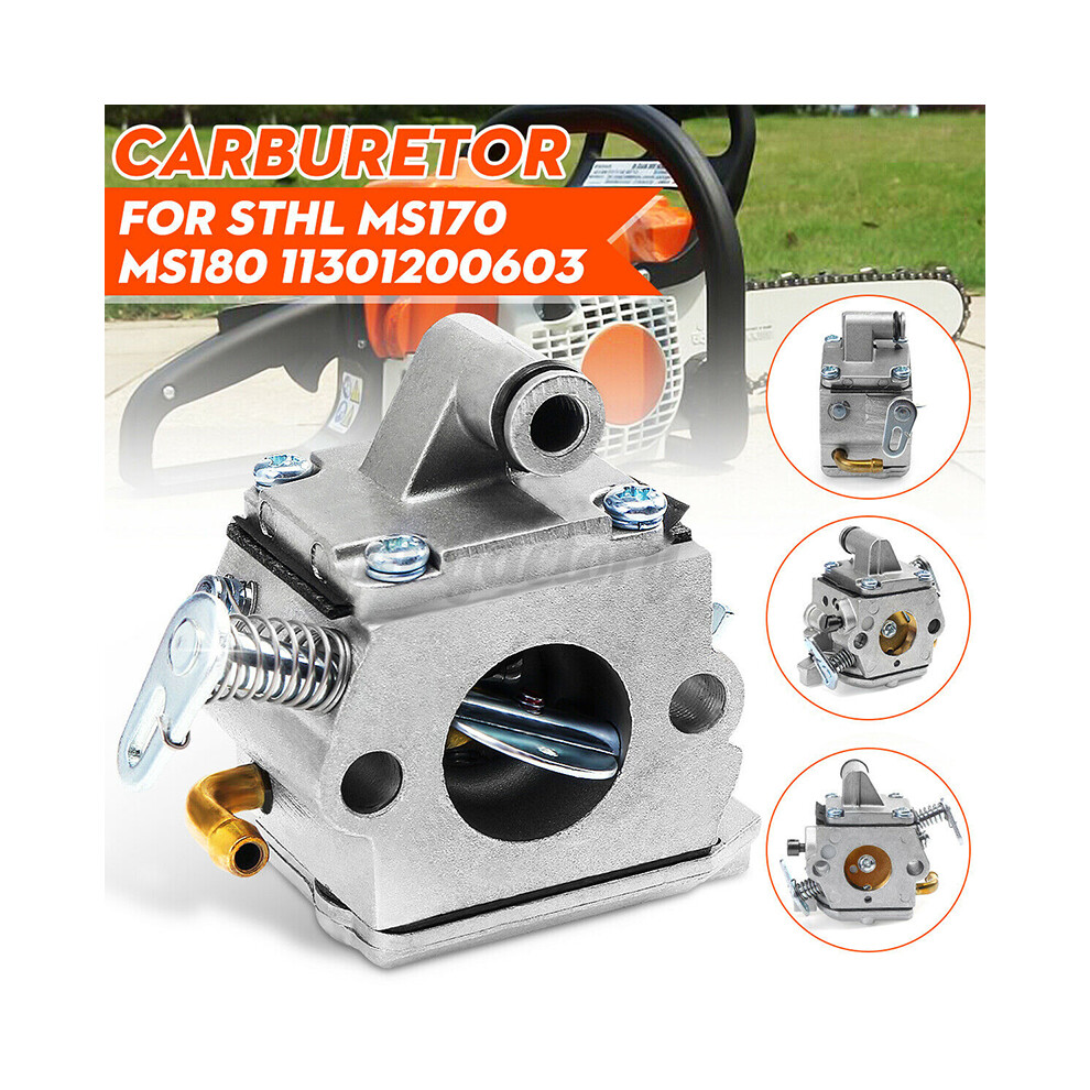 Carburetor Intake Carb For Stihl Chainsaw 017 018 Ms170 Ms180 11301200603 123643812233