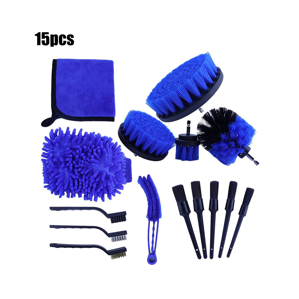 (15Pcs/Set) Car Detailing Brush Wash Auto Detailing Cleaning Kit Engine For Wheel Clean Set 320997723202