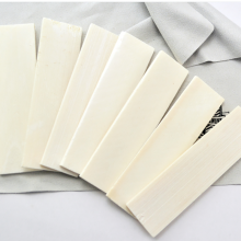 2PCS Bovine Bone Shank Handle Sword Scale Slab Making Sculpture Musical DIY Material Set