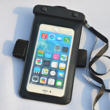 (Blcak) Diving and swimming artifact waterproof mobile phone bag