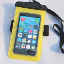 (Transparent yellow) Diving and swimming artifact waterproof mobile phone bag