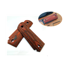 1 Pair For 1911 Gun Grips Scaled Color Wood Rosewood Custom DIY Handles Material
