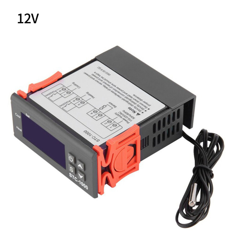 (12V) 12V/24V/110V/220V Stc-1000 Digital Temperature Controller Thermostat W/Ntc 320997724032