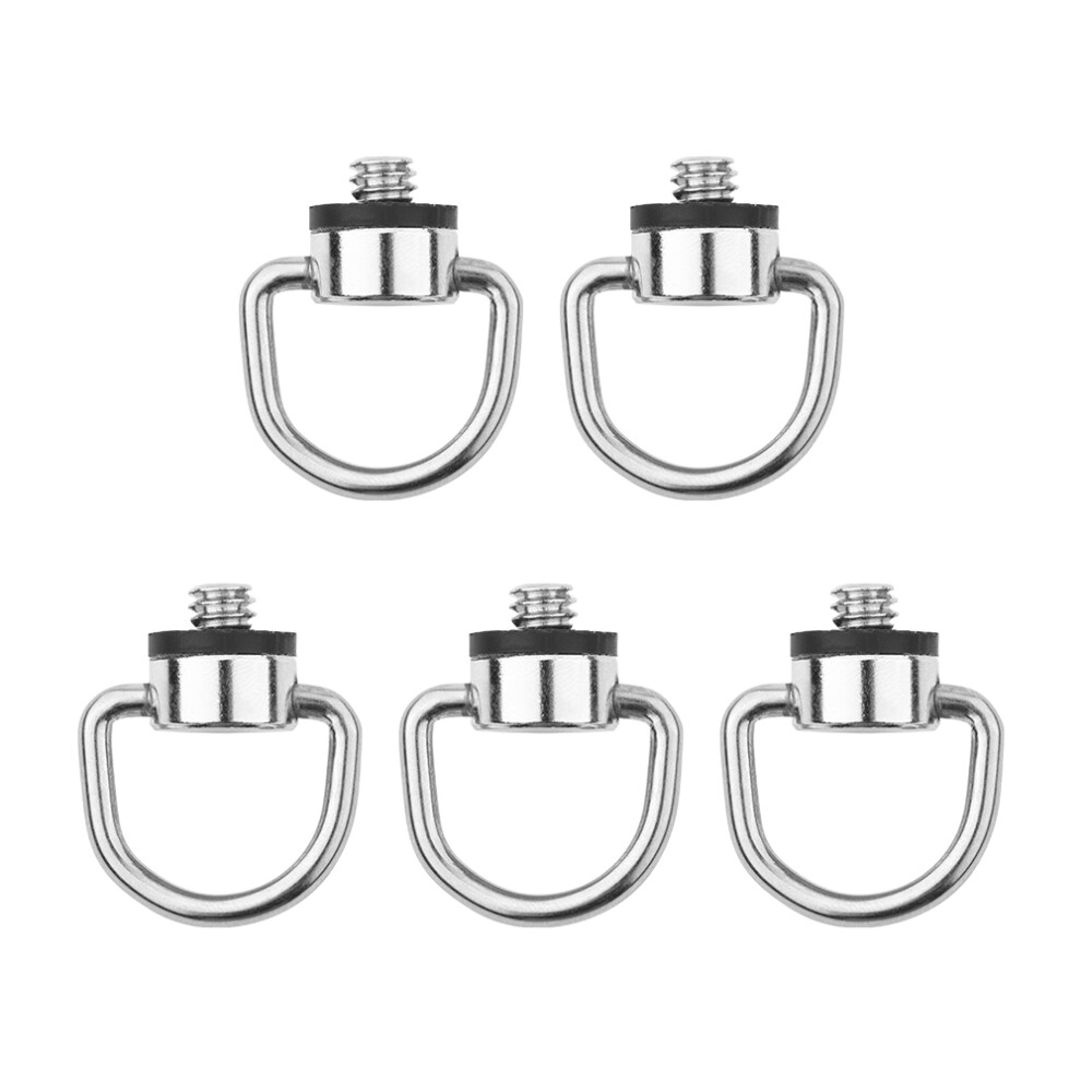 (5Pcs) 5Pcs 1/4" D-Ring Screw For Camera Tripod Quick Release Plate Mount Adapter 320997724674