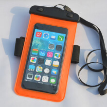 (Through orange) Diving and swimming artifact waterproof mobile phone bag